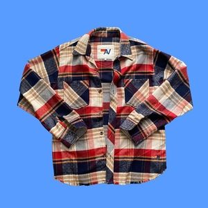 Aviator Nation Cowboy Plaid Flannel Shirt